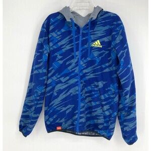 Adidas Basketball Reversible Hoodie Windbreaker Mens SMALL Streetwear Jacket